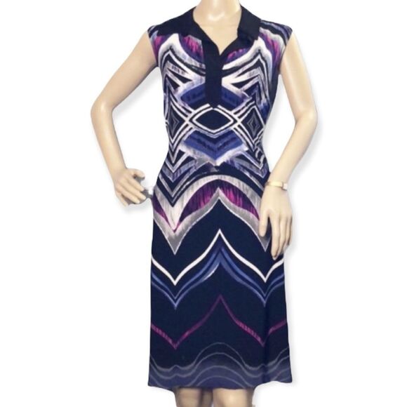 Saint Tropez West Wavy Striped Pattern Dre… - Picture 1 of 10